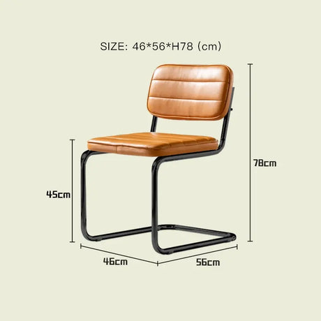 LAZYSPACE Olivia Light Luxury Leather Chair from LAZYSPACE