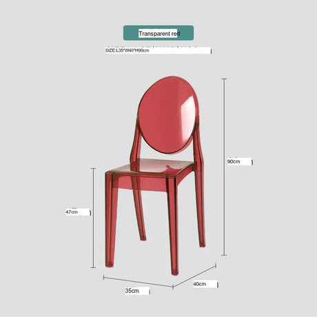 ABOUT WHITE Santiago Sleek Modern Transparent Dining Chair from ABOUT WHITE