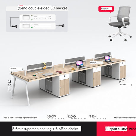 MUTINI Cortland Simple Modern Office Screen Desk Set from MUTINI