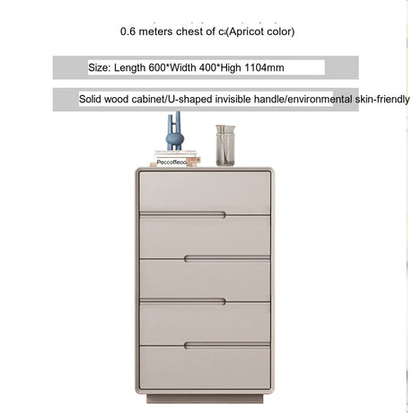LINYUE Alaric Italian Solid Wood Eight-Drawer Storage Cabinet from LINYUE