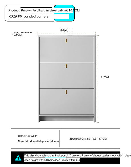 Leia Ultra Thin Shoe Cabinet from MODENG