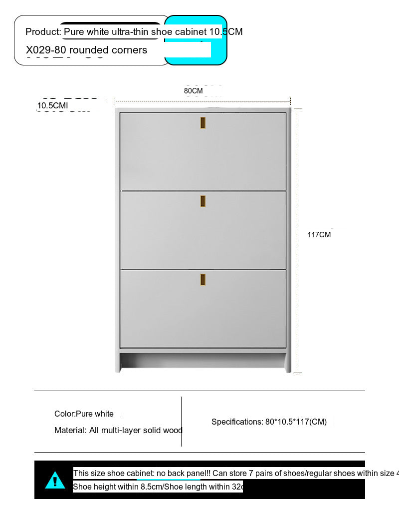 Leia Ultra Thin Shoe Cabinet from MODENG