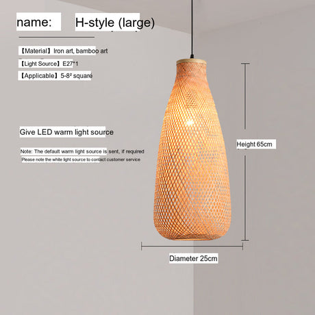 BOJI Haruki Elegant Bamboo Ceiling Lamp from BOJI