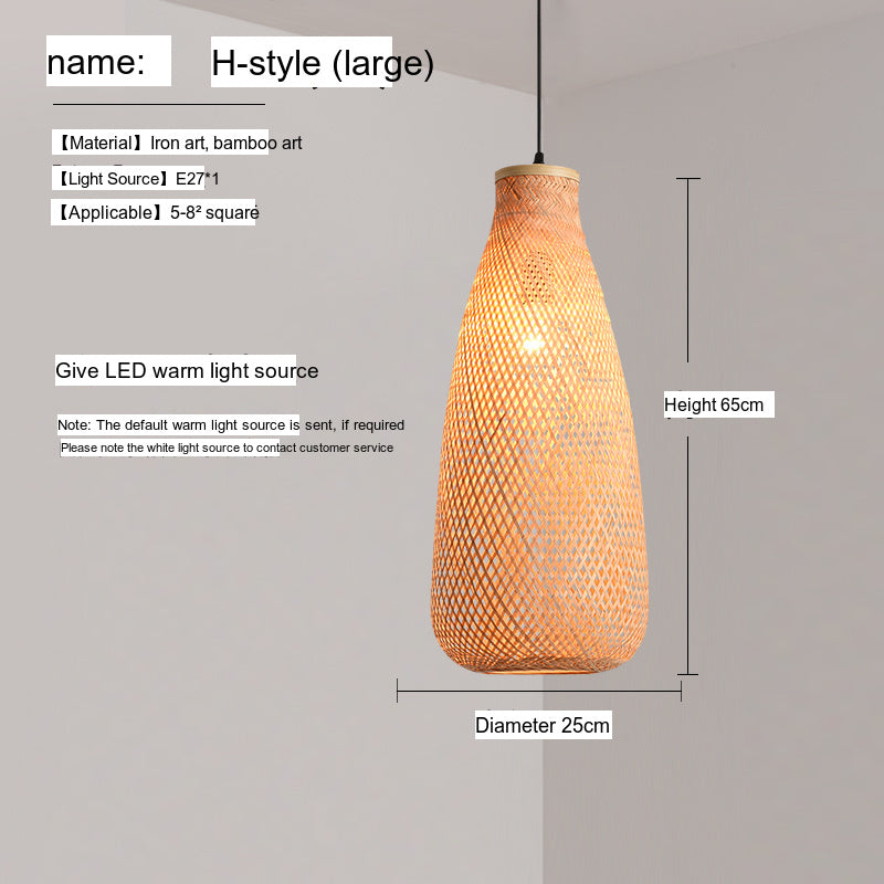 BOJI Haruki Elegant Bamboo Ceiling Lamp from BOJI
