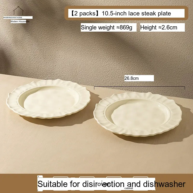 MH Isolde Chic Elegant Dinner Plate Tableware from MH