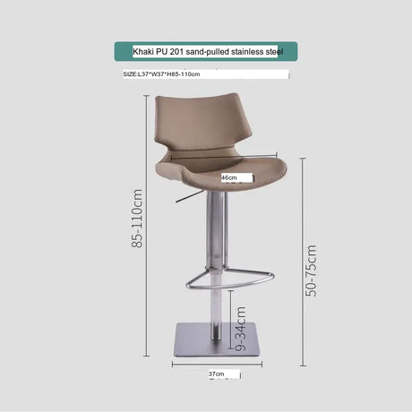 ABOUT WHITE Isadora Nordic Light Luxury High Stool from ABOUT WHITE