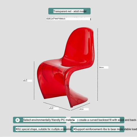 ABOUT WHITE Jintae Minimalist Transparent Dining Chair from ABOUT WHITE