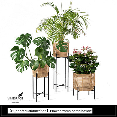 RATTAN SPACE Thibault Cozy Three-Piece Vine Chair Set from RATTAN SPACE