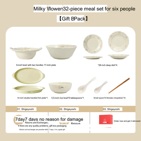MOSE Creamy High-Quality Tableware Set from MOSE