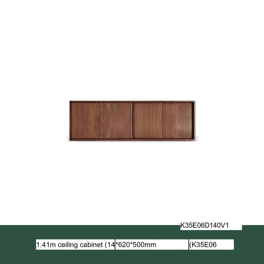 GENJI Sapporo Rustic Black Walnut Sliding Door Wardrobe from GENJI
