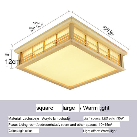 BOJI Haruki Minimalist Square LED Ceiling Light from BOJI