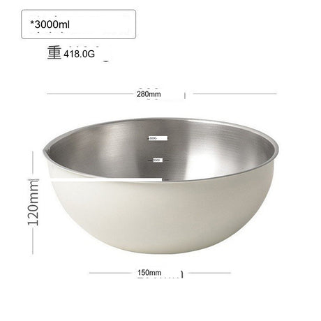 SUCO Akihiko Elegant Stainless Steel Salad Bowl from SUCO