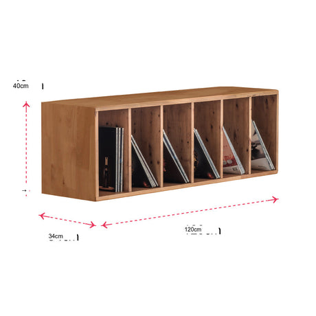BAIYA SHUNAN Akira Elegant Natural Wood Storage Bookshelf from BAIYA SHUNAN