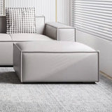 MOXER Elowen Elegant Full Leather Tofu Block Stool from MOXER