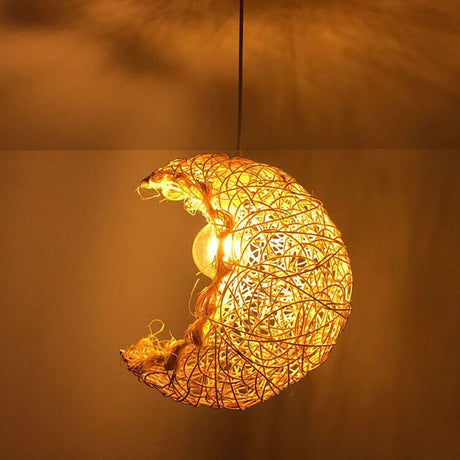 BOJI Azura Elegant Woven Coffee Ceiling Lamp from BOJI