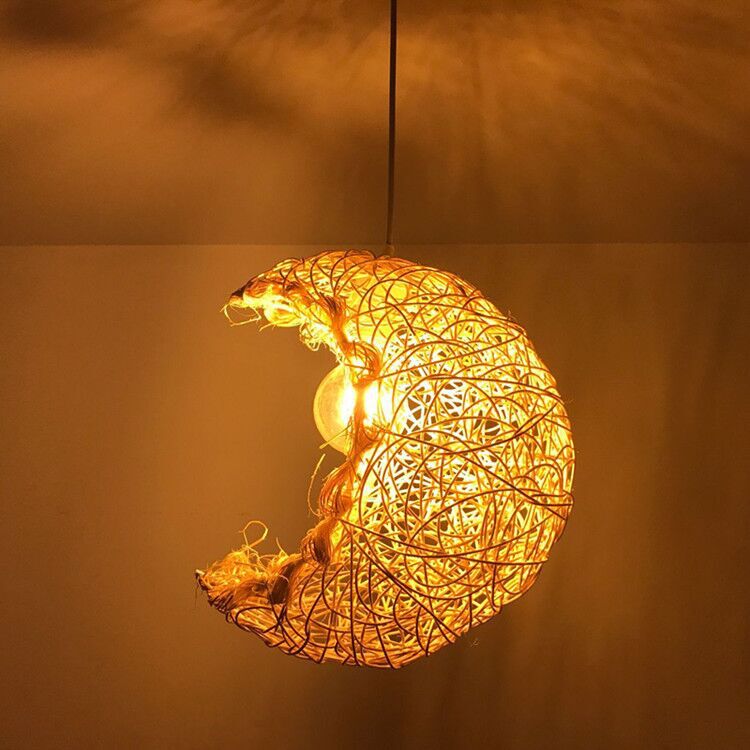 BOJI Azura Elegant Woven Coffee Ceiling Lamp from BOJI