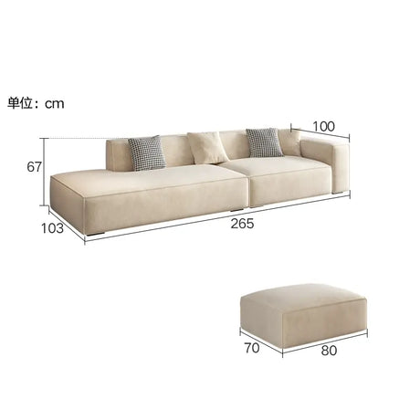 LATE AUTUMN Modern Scandinavian Minimalist Cream Sofa from LATE AUTUMN