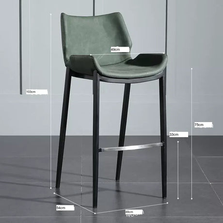 ABOUT WHITE Isabeau Nordic Simple High-Foot Bar Chair with Rotation & Light Luxury. from ABOUT WHITE