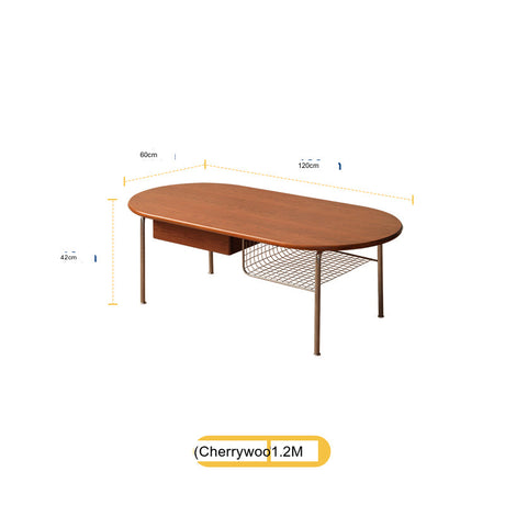 HANKE Kiyoshi Elegant Cherrywood Teatable with Drawers from HANKE