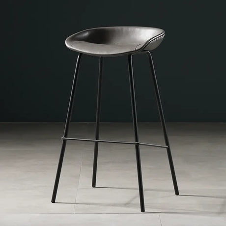 ABOUT WHITE Isadora Minimalist Iron High Bar Stool from ABOUT WHITE