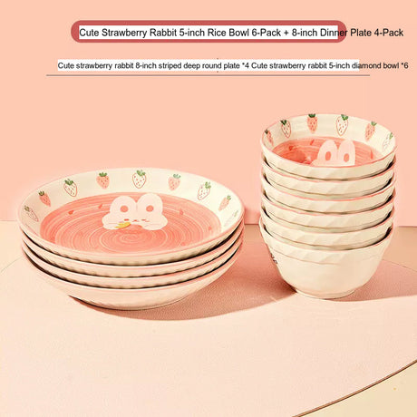 MOSE Cute Strawberry Tableware Set from MOSE