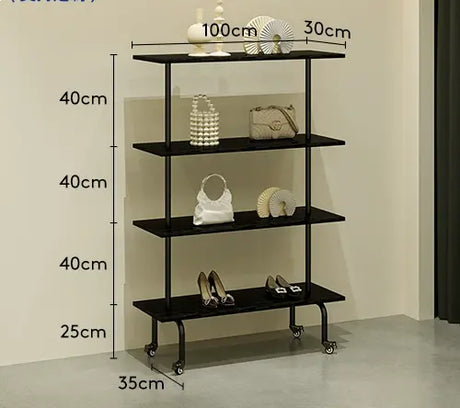 SM Liam Black Shoes and Clothing Stand from SM