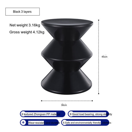NIYE Ashtoria Chic Hourglass Design Small Stool from NIYE
