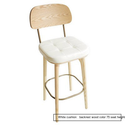 NIYE Elysia Chic Natural Wood Footstool from NIYE