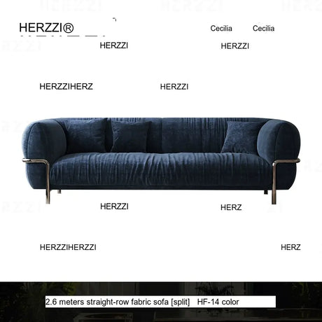 HERZZI Santiago Elegant Stainless Steel Vintage Sofa from HERZZI