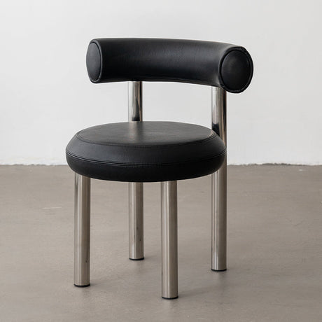 SOOGOOD Zenobia Minimalist Chubby Chair Stainless Steel Study Chair from SOOGOOD