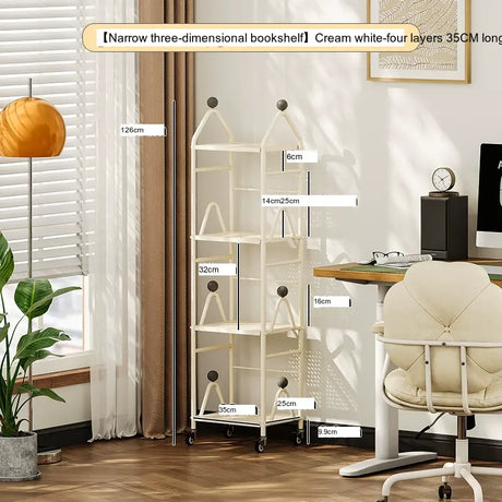 XIMIKA Hiroko Versatile Iron Children's Bookshelf Rack from XIMIKA