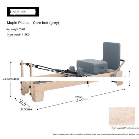 UPTITUDE Isadora Customizable Solid Wood Bed Correction Device from UPTITUDE