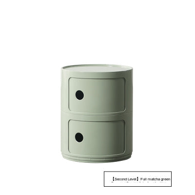 NIYE Aveline Minimalist Round Storage Side Table from NIYE