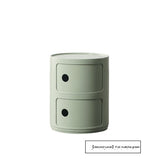 NIYE Aveline Minimalist Round Storage Side Table from NIYE