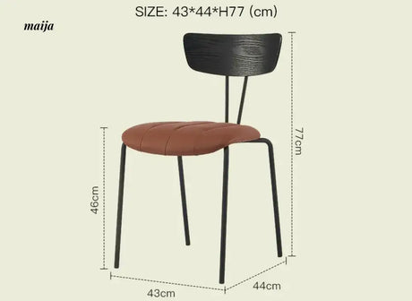 LAZYSPACE Benjamin Industrial Wind Dining Chair from LAZYSPACE