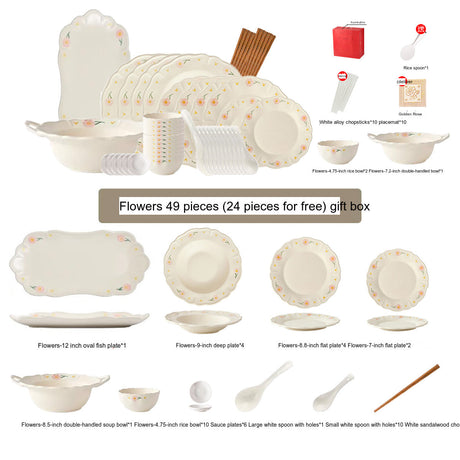 MOSE Creamy High-Quality Tableware Set from MOSE