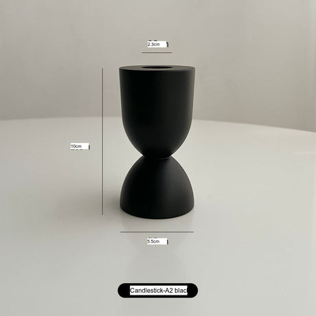 LIVETAI Seraphina Vintage Elegant Solid Wood Candlestick. from LIVETAI
