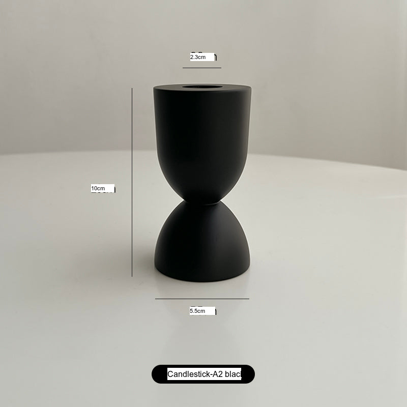 LIVETAI Seraphina Vintage Elegant Solid Wood Candlestick. from LIVETAI
