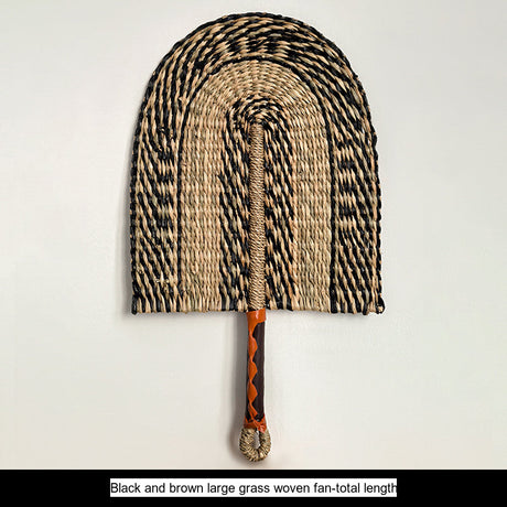 LIVETAI Akira Eco-Friendly Summer Hand-Cranked Sea Grass Fan from LIVETAI