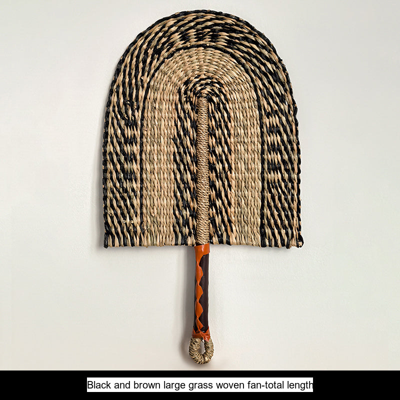 LIVETAI Akira Eco-Friendly Summer Hand-Cranked Sea Grass Fan from LIVETAI