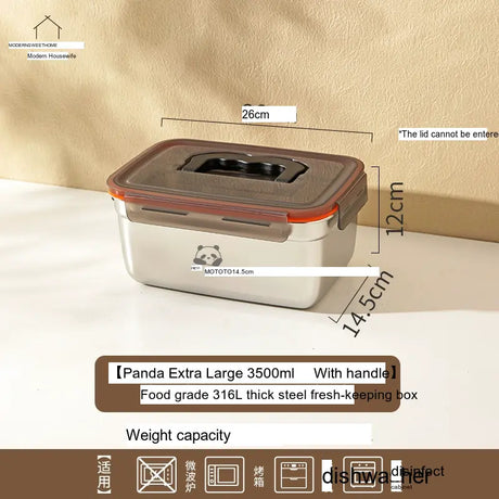 MH Carlotta Stainless Steel Sealing Bento Box from MH