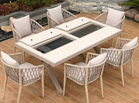 MOJIA Callista Aluminum Outdoor Lounge Chair for Modern Villas from MOJIA