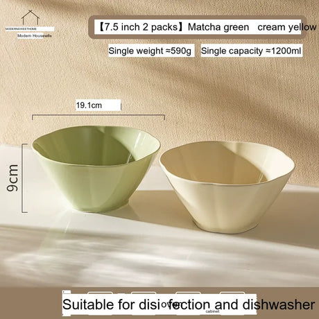 MH Isadora Elegant Ceramic Ramen Bowl Set. from MH