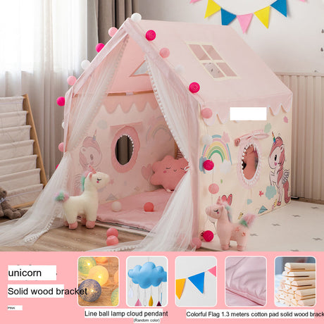 LITTLE DOVE Santiago Enchanted Indoor Castle Tent Playhouse from LITTLE DOVE