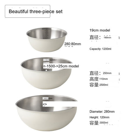 SUCO Akihiko Elegant Stainless Steel Salad Bowl from SUCO