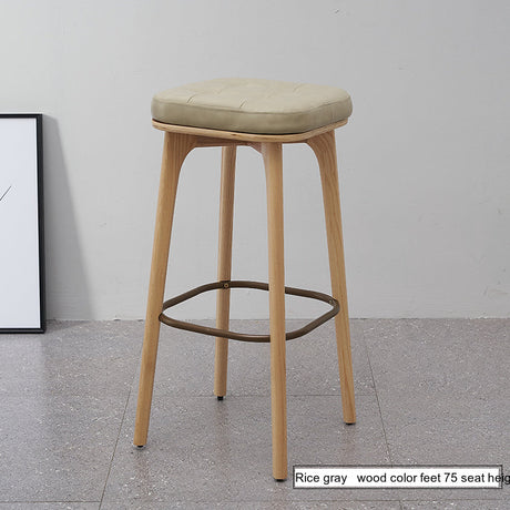 NIYE Elysia Chic Natural Wood Footstool from NIYE