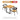 WEIMEI Morgantown Elegant Solid Wood Dining Table Set from WEIMEI