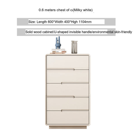 LINYUE Alaric Italian Solid Wood Eight-Drawer Storage Cabinet from LINYUE