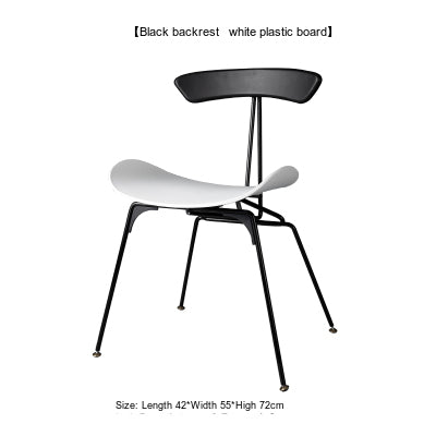 NIYE Lysander Retro Industrial Iron Dining Chair from NIYE