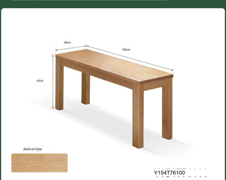 GENJI Hiroshi Minimalist Solid Wood Bench from GENJI
